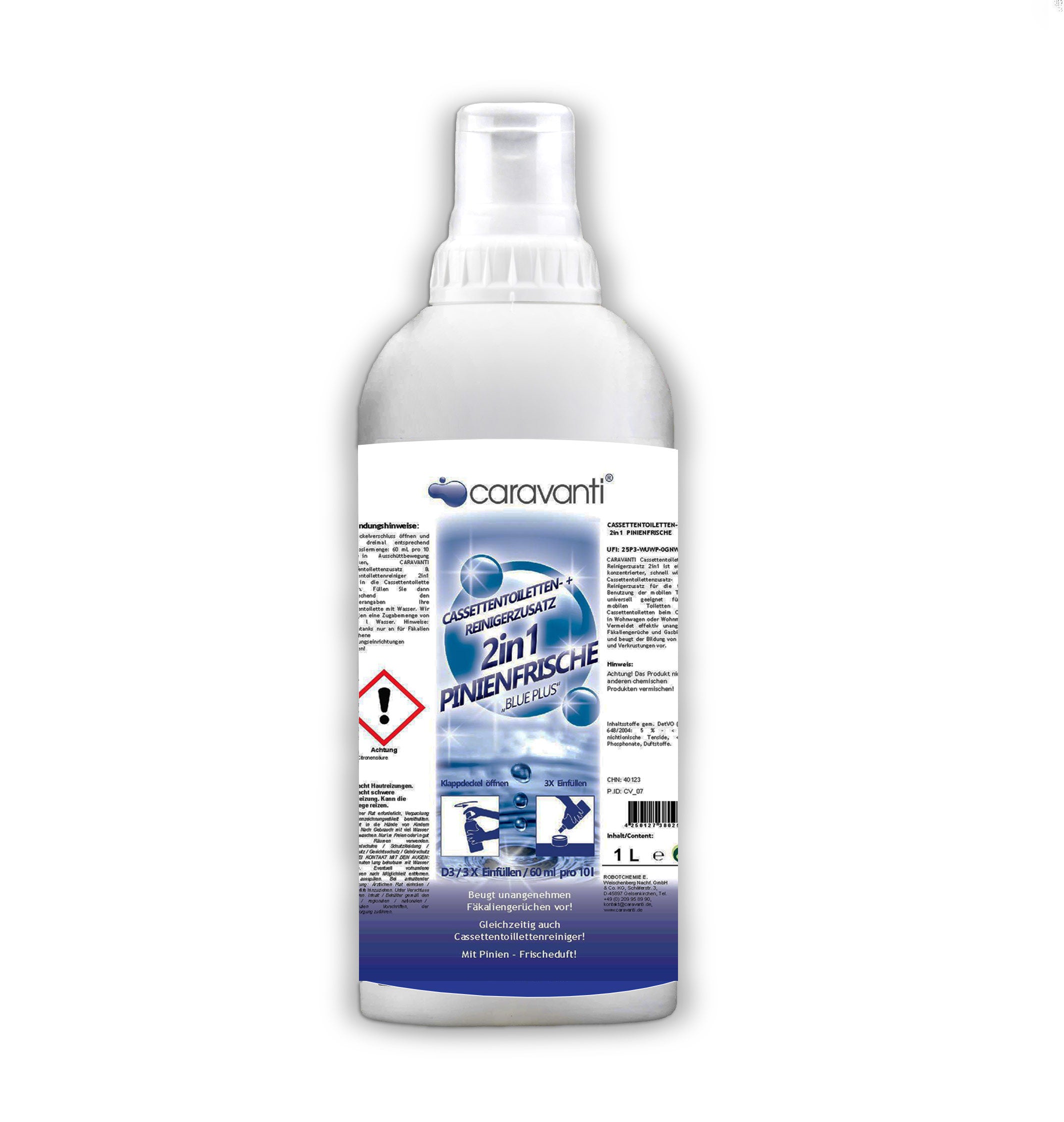 CASSETTENTOILETTEN-ZUSATZ  2in1  PINIENFRISCHE