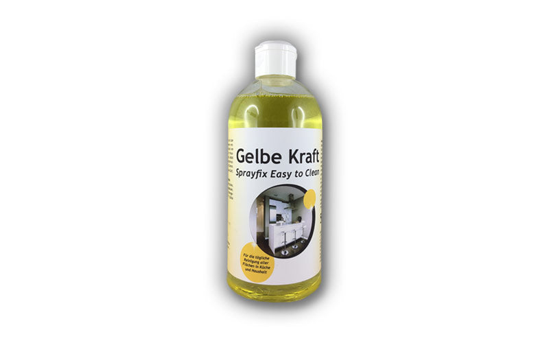 Gelbe Kraft mit Klappdeckel