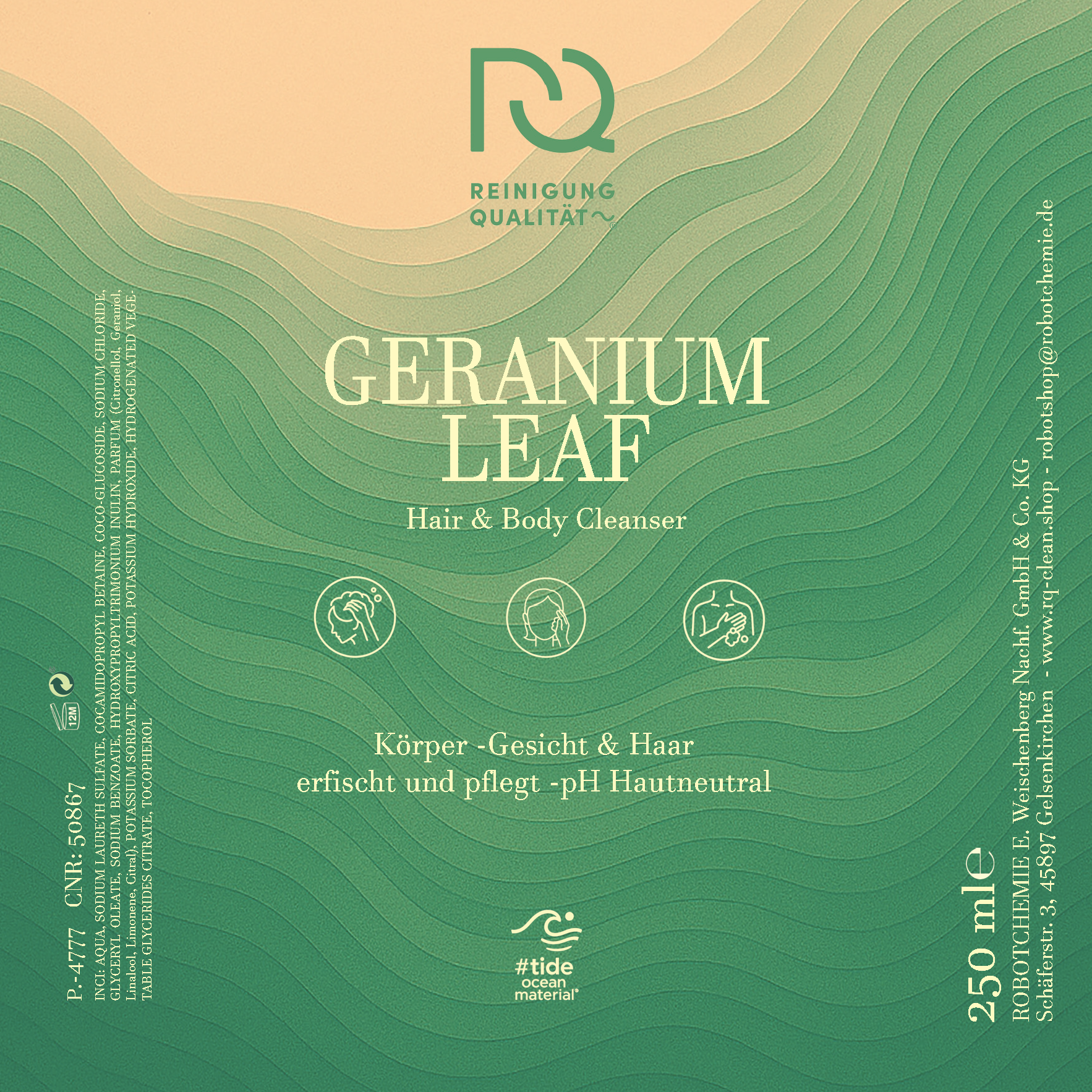 Hair & Body Cleanser GERANIUM LEAF