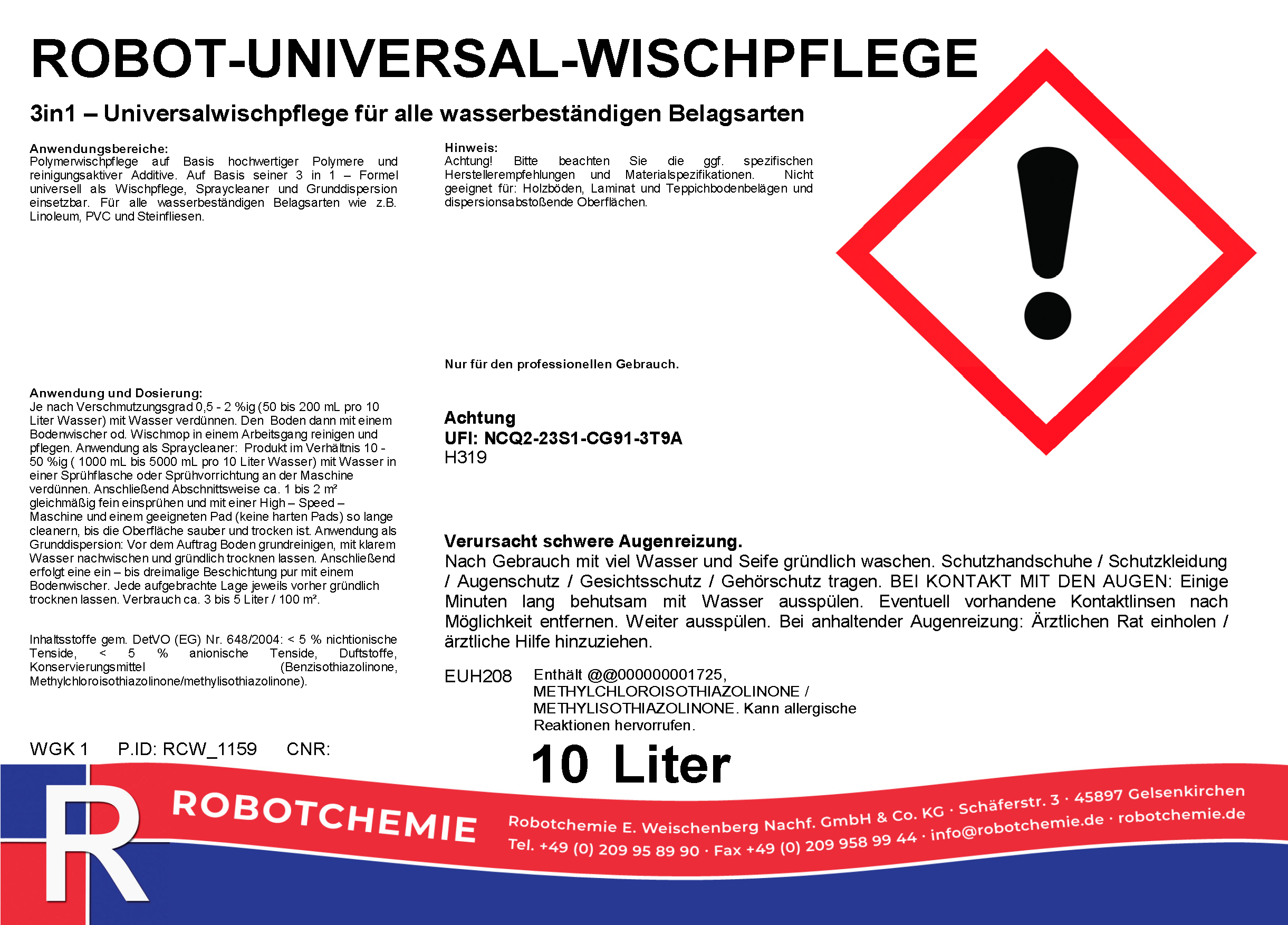 ROBOT-UNIVERSAL-WISCHPFLEGE