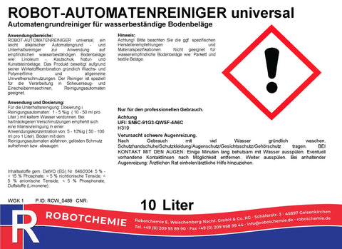 ROBOT-AUTOMATENREINIGER universal 10 Liter