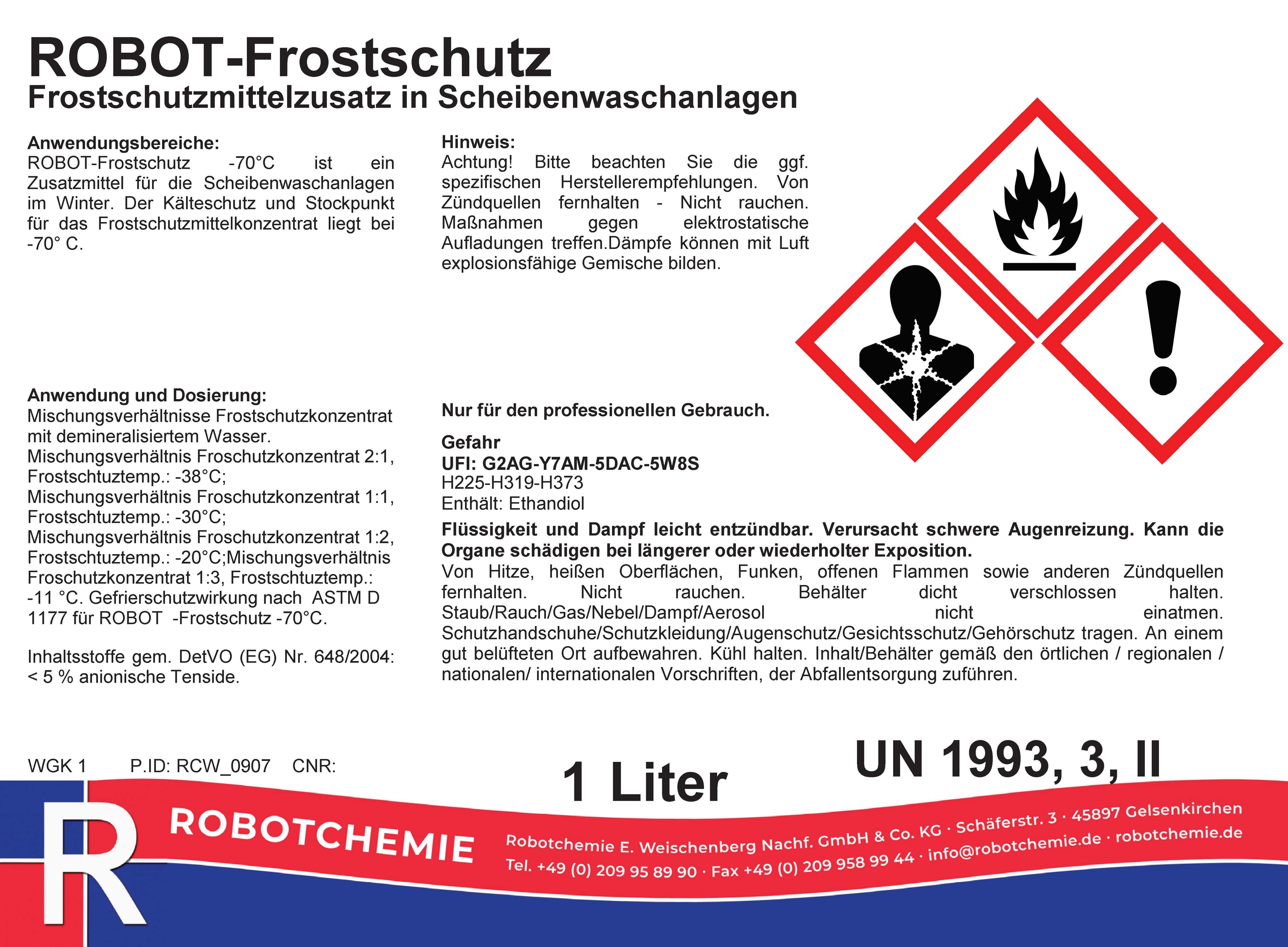 Frostschutz -70°C