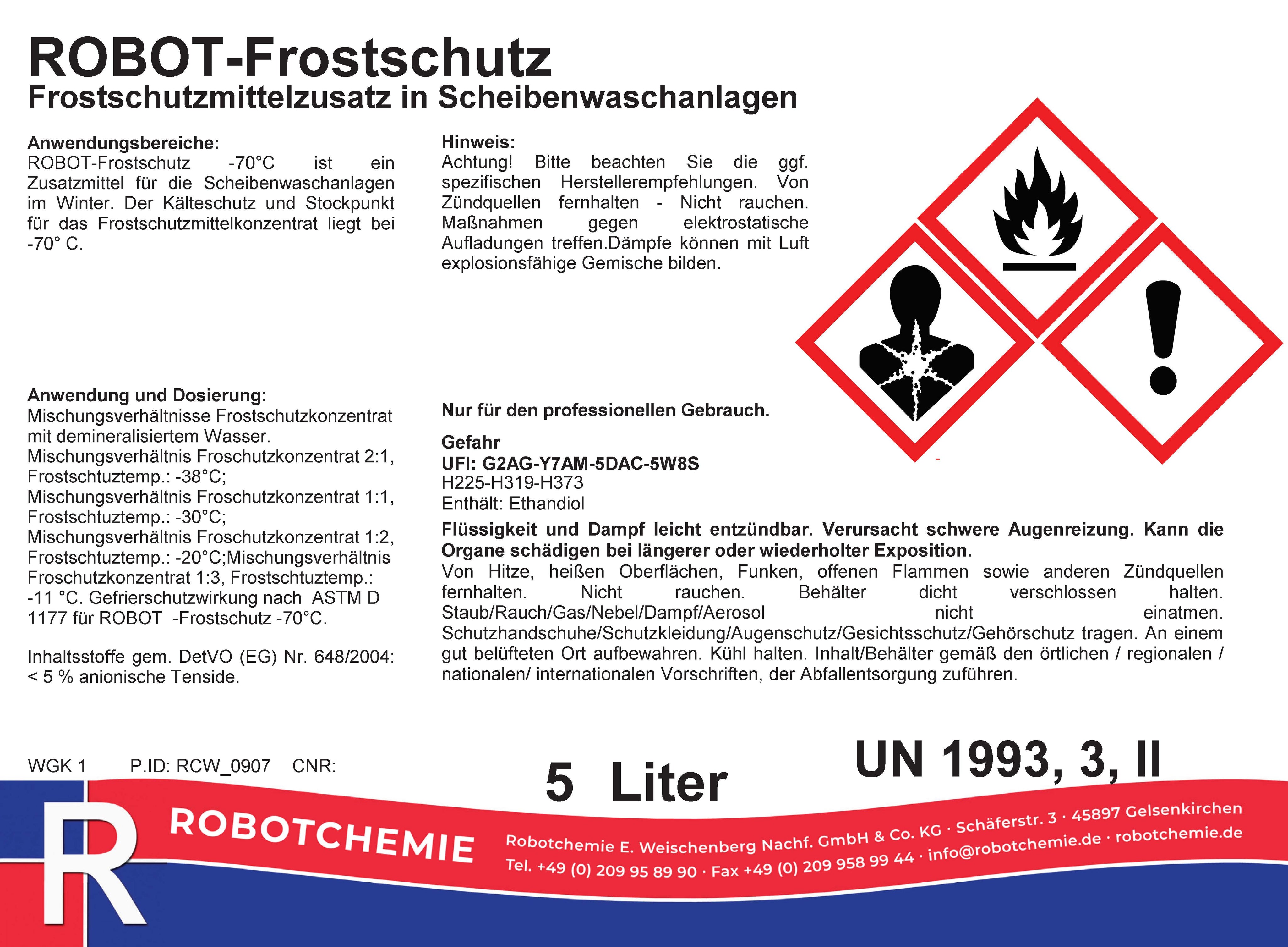 Frostschutz -70°C