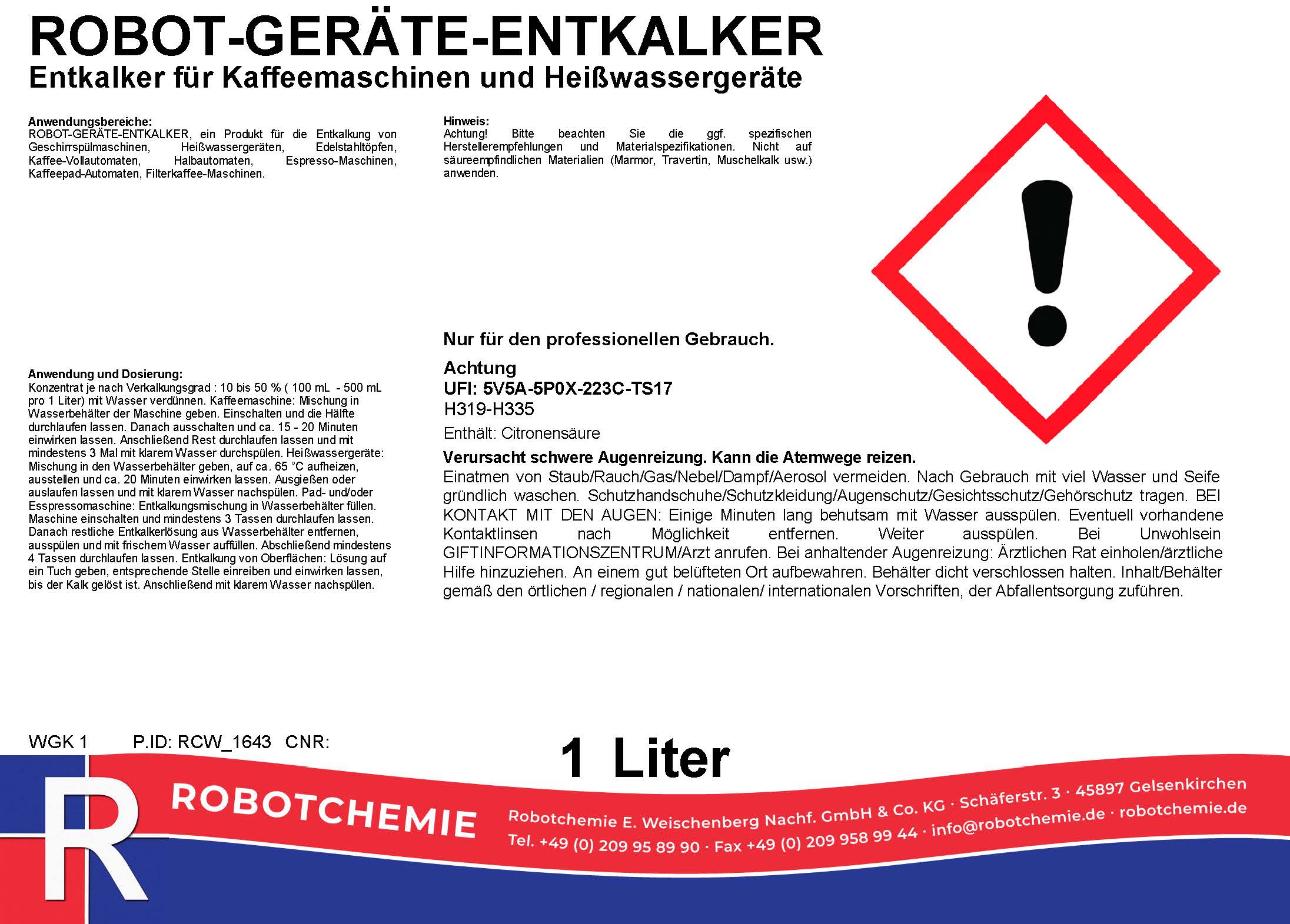 ROBOT-GERÄTE-ENTKALKER