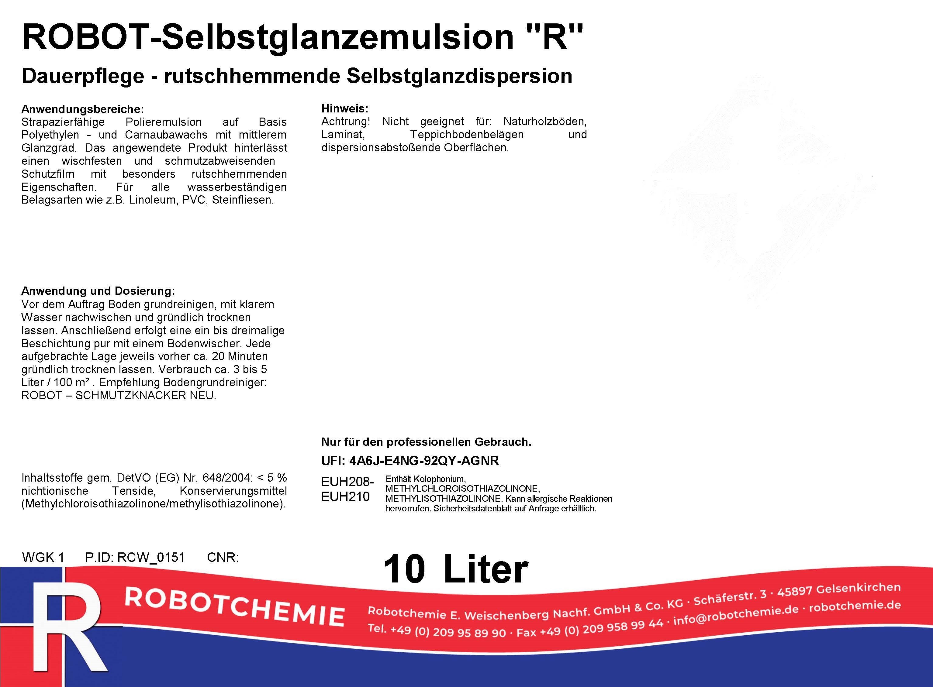 ROBOT-Selbstglanzemulsion "R"