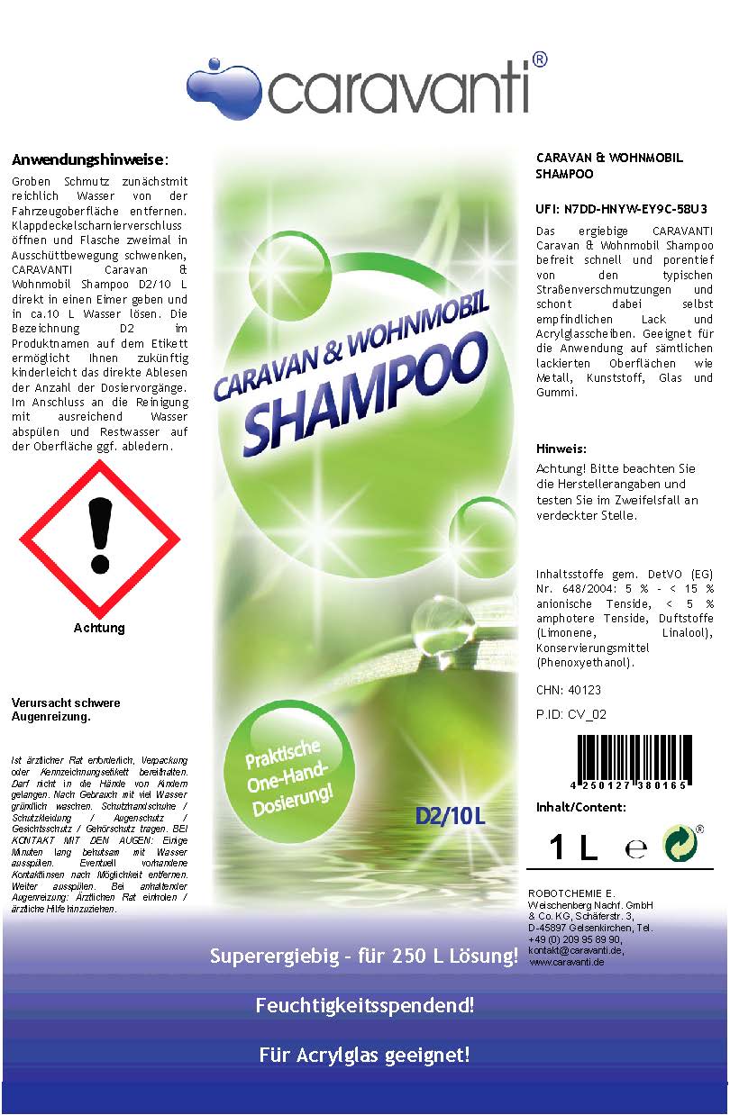 CARAVAN & WOHNMOBIL SHAMPOO