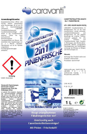 CASSETTENTOILETTEN-ZUSATZ  2in1  PINIENFRISCHE